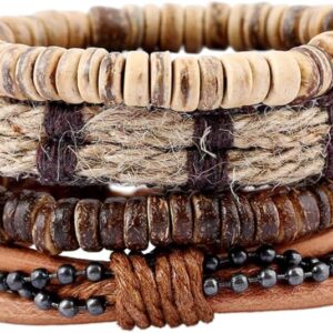 Leather Bracelet Set