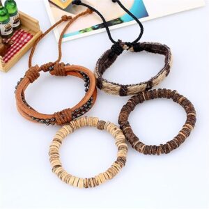 Leather Bracelet Set