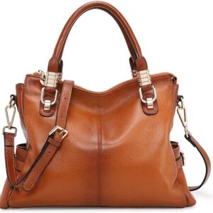 Soft Women’s Genuine Leather Satchel Tote Shoulder Bag
