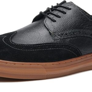 Men’s Leather Sneakers Lace-up Oxford Shoes