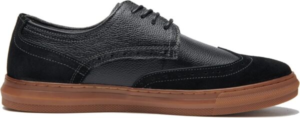 Men's Leather Sneakers Lace-up Oxford Shoes - Image 2