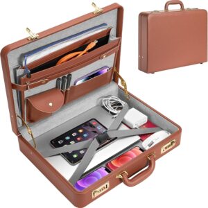 Vintage Leather Hard Briefcase